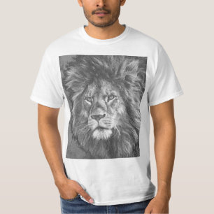 Tiere Löwe Gesicht Männer moderne Vorlage T-Shirt