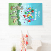Tiere mit Luftballons Banner (InSitu)