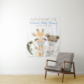 Tiere mit Maske Babydusche im Hintergrund Wandteppich (Beispiel)