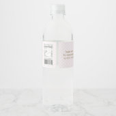 Tiere mit Masken-Antrieb durch Babydusche Wasserflaschenetikett (Rückseite)