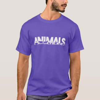 Tiere mit Tier-Silhouette Geschenk T-Shirt