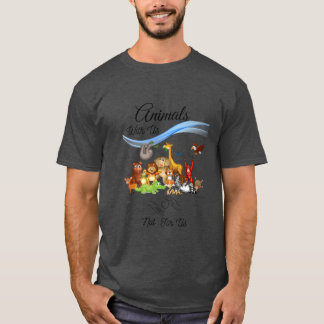 Tiere mit uns, nicht für uns Retro T-Shirt