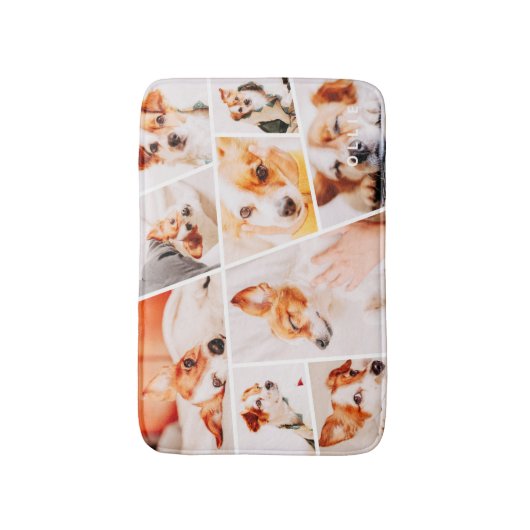 Tiere Moderne, einfache 9-Fotos-Sammlung Badematte (Vorderseite Vertikal)