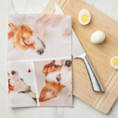 Tiere Moderne, einfache 9-Fotos-Sammlung Geschirrtuch (Viertel Falte)