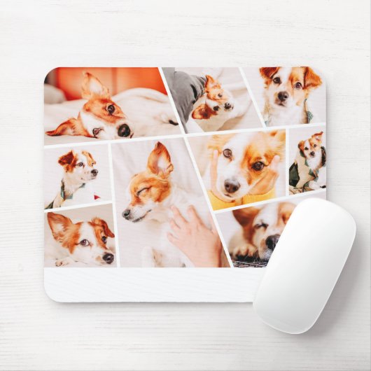 Tiere Moderne, einfache 9-Fotos-Sammlung Mousepad (Mit Mouse)
