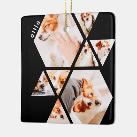 Tiere Moderne Formen Geometrisches 8 Collage Foto Keramikornament (Links)