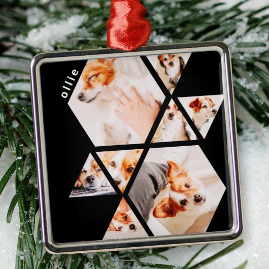 Tiere Moderne Formen Geometrisches 8 Collage Foto Ornament Aus Metall