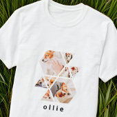 Tiere Moderne Formen Geometrisches 8 Collage Foto T-Shirt