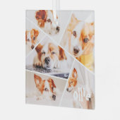 Tiere Modernes, benutzerdefiniertes 6-Bilder-Colla Ornament Aus Glas (Vorderseite links)