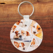 Tiere Modernes, benutzerdefiniertes 6-Bilder-Colla Schlüsselanhänger (Vorderseite)