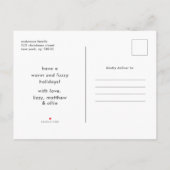 Tiere Modernes, benutzerdefiniertes 9-Bilder-Colla Ankündigungspostkarte (Rückseite)