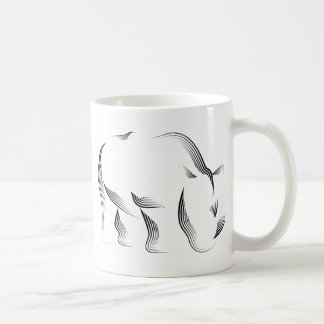 Tiere - Nashorn Kaffeetasse