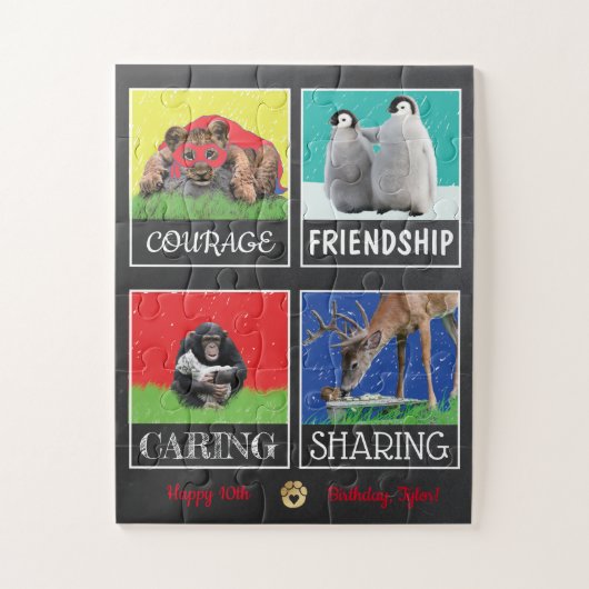 Tiere Pals Jigsaw Puzzle (Vertikal)