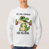 Tiere Party Alligator T-Shirt (Vorderseite)