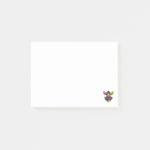 Tiere Party Baseball Lustiger Affe Damen Post-it Klebezettel