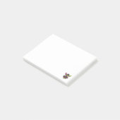 Tiere Party Baseball Lustiger Affe Damen Post-it Klebezettel (angewinkelt)