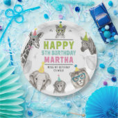 Tiere Party Wildtier Geburtstagspolben Pappteller (Party)