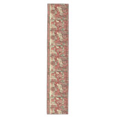 TIERE, PFERDE, HOLZ, Rot, Grün Mittelgroßer Tischläufer (Vorderseite)