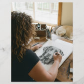 Tiere-Portrait-Flugblätter Flyer (Hinten)