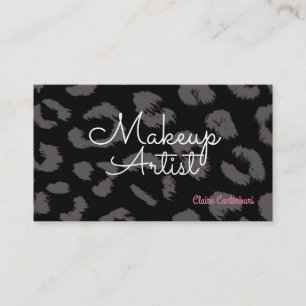 Tiere-Print-Makeup-Artist Visitenkarte