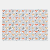 Tiere Punkte und Rainbows Geschenkpapier Set (Vorderseite 3)