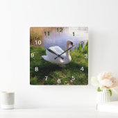 Tiere Quadratische Wanduhr (Zuhause)