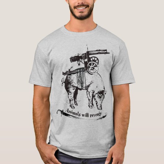 Tiere rächen T-Shirt (Vorderseite)