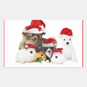 Tiere Rechteckiger Aufkleber (Vorderseite)