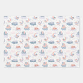 Tiere, Regenbogen und Blume Geschenkpapier Set (Vorderseite 3)