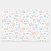 Tiere, Regenbogen und Blume Geschenkpapier Set (Vorderseite 2)