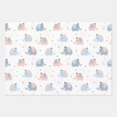 Tiere, Regenbogen und Blume Geschenkpapier Set (Vorderseite)