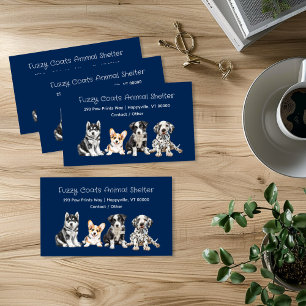 Tiere-reihum Tierthema Telefonnummerkarte