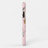 Tiere rosa Zacken und Niedliches Zebra-Muster Case-Mate iPhone Hülle (Hinten/Rechts)