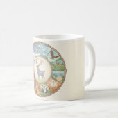 Tiere rund Untersetzer Aufkleber Kaffeetasse (VorderseiteRechts)