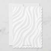 Tiere Safari Boy zum ersten Geburtstag Einladung (Rückseite)