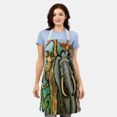 Tiere Schürze (Getragen)