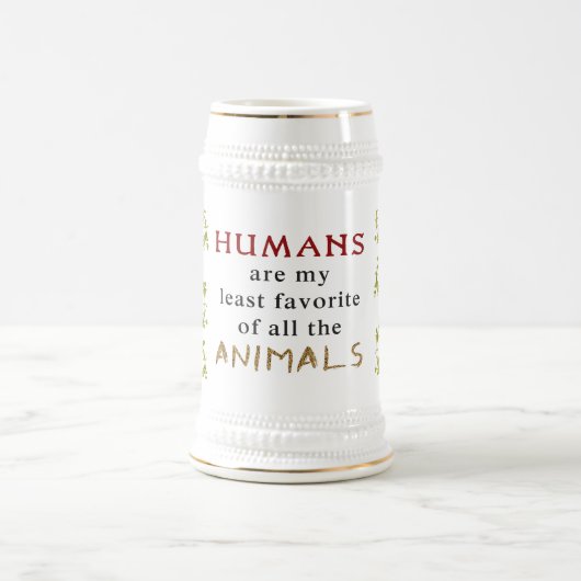 Tiere sind besser als Menschen Bierglas (Mittel)