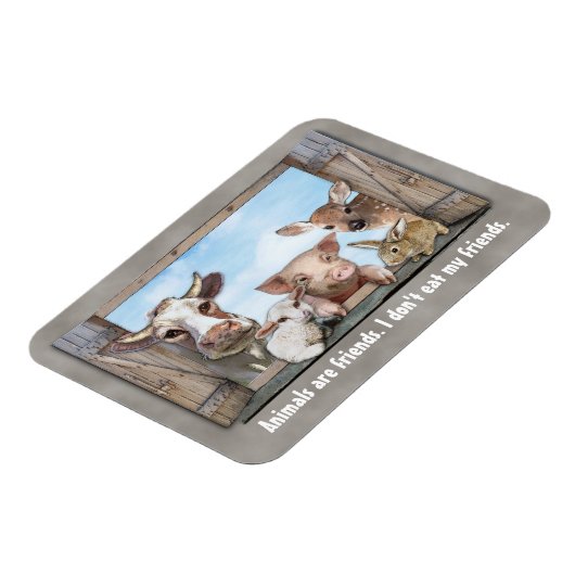 Tiere sind Freunde. Magnet (Linke Seite)