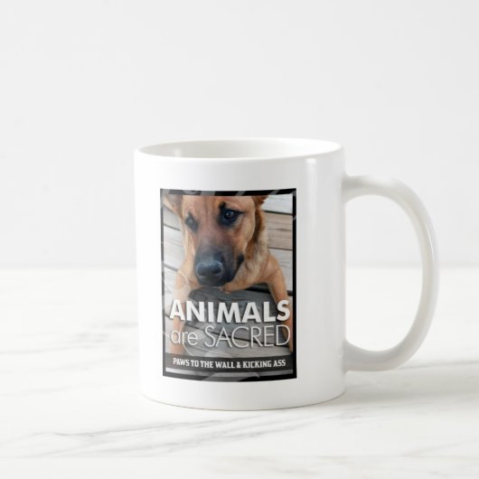 Tiere sind heilig kaffeetasse (Rechts)