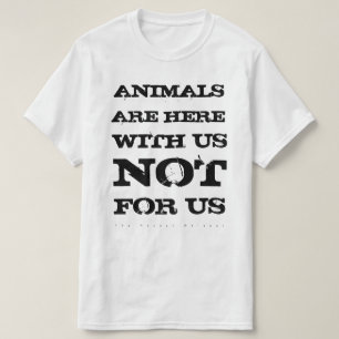 Tiere sind mit uns das Shirt (weiß)