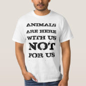 Tiere sind mit uns das Shirt (weiß) (Vorderseite)