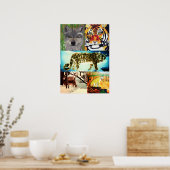 TIERE SIND SCHÖNER FARBdruck Poster (Küche)