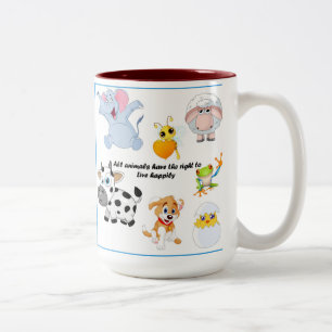 Tiere sind unsere Freunde Tasse