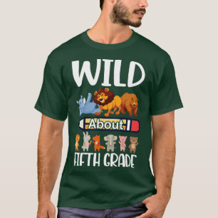 Tiere Student glücklich zurück in die Schule Wild T-Shirt