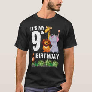 Tiere tanzen zusammen Happy Me 9 Jahre Es ist mein T-Shirt