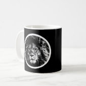 Tiere The King Pop Art Template Lion Face Kaffeetasse (Vorderseite Links)
