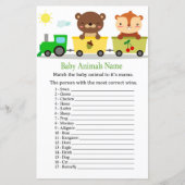 Tiere trainieren Baby Animals Name Game (Vorderseite)
