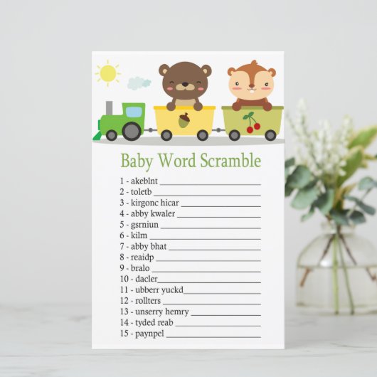 Tiere trainieren Baby Word Rührei (Stehend Vorderseite)