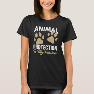 Tiere über Menschen Tieraktivist Rettung Schutz T-Shirt