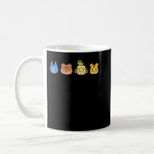 Tiere überqueren farbenfrohe Gruppe Big Face Front Kaffeetasse